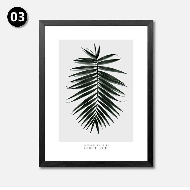 Botical Leaf Branch Canvas Art Print Poster, Wall Picture for Home Decoration, Plants Print Art Wall Poster HD2205