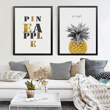 Load image into Gallery viewer, Modern Fruit Canvas Art Print Painting Poster,Canvas Wall Picture For Home Decoration, Pineapple Wall Decor WT0037
