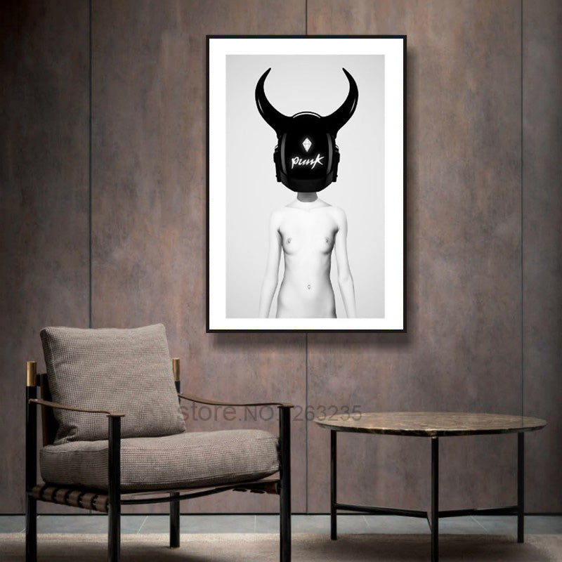 Punk Wall Picture Art Print Cuadros Nordic Decoration Posters And Prints Nordic Poster Wall Pictures For Living Room Unframed