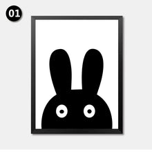 Load image into Gallery viewer, Modern Wall Art Print Poster Fashion Modular Picture Canvas Art Cartoon Animal Rabbit Wall Poster Print For Living Room HD2228
