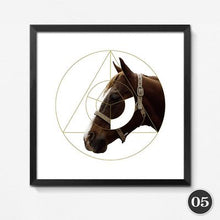 Load image into Gallery viewer, animals horse head modular pictures wall print pictures for living room modern wall painting posters and prints YT0003
