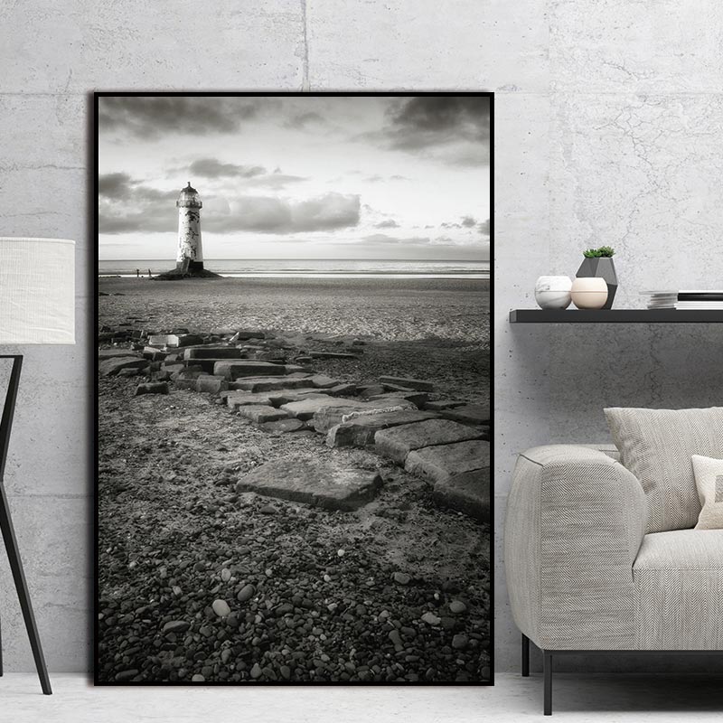 Sea Natural decor Stone Hope Nordic Abstract Wall Pictures Art Decoration Pictures Scandinavian Canvas Painting Prints No Frame