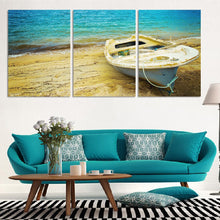 Load image into Gallery viewer, FashionUnframed 3 Panels Cheap Modern Sea boat Seascape Wall Painting Home Decorative Art Picture Paint on Canvas Prints
