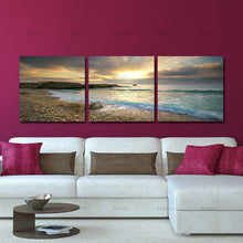 Load image into Gallery viewer, canvas painting wall art print home decor 5 Piece Sunset Seascape Coco Beach Modern  Wall Art HD Picture
