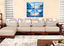 Load image into Gallery viewer, BANMU 4 Panel Seascape Prints Oil Painting Modern Pictures Sea Wave Cuadros Decoracion For Living Room Unframed
