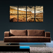 Load image into Gallery viewer, 4 Piece Modern Wall Canvas Painting Rome Colosseum Building Home Decorative Art Picture Paint on Canvas Prints Modular picture
