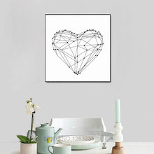 Load image into Gallery viewer, My heart Posters And Prints decorative Wall Art Canvas Painting Nordic Art Print Wall Pictures For Living Room No Poster Frame
