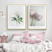 Load image into Gallery viewer, Pink Flower Picture Posters And Prints Nordic Poster Wall Art Canvas Printing Cuadros Canvas Pictures For Living Room Unframed
