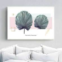 Load image into Gallery viewer, Turtle leaf Green Plants Posters And Prints Nordic Poster Wall Art Canvas Painting Wall Pictures For Living Room Unframed
