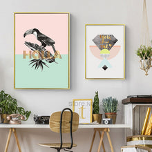 Load image into Gallery viewer, Crow Bird Posters And Prints Ice Cream Nordic Poster Love Holla Wall Art Canvas Painting Wall Pictures For Living Room Unframed
