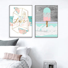 Load image into Gallery viewer, Crow Bird Posters And Prints Ice Cream Nordic Poster Love Holla Wall Art Canvas Painting Wall Pictures For Living Room Unframed
