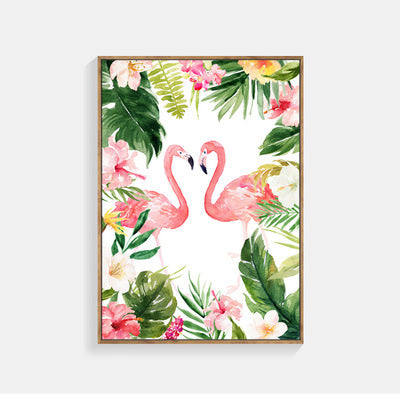 Flamingo Posters And Prints Turtle Leaf Nordic Poster Flower Cuadros Art Print Canvas Art Wall Pictures For Living Room Unframed
