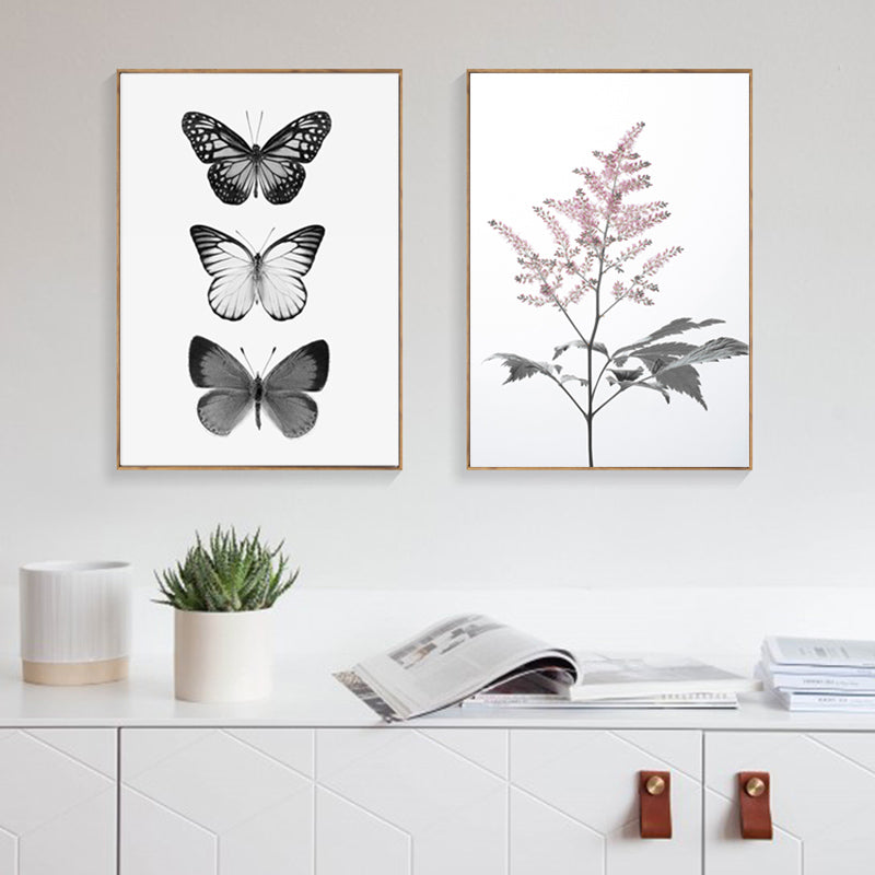 Posters And Prints Wall Art Canvas Painting Wall Pictures For Living Room Black Butterfly Nordic Canvas Prints Poster Unframed