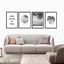 Load image into Gallery viewer, Sun Beach Leaf Landscape Word Art Print Posters And Prints Canvas Pictures For Living Room Wall Picture Nordic Poster Unframed
