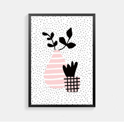 Posters And Prints Nordic Poster Art Poster Wall Art Canvas Painting Cactus Hello Sun Wall Pictures For Living Room Unframed