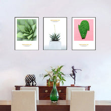 Load image into Gallery viewer, Pink Aloe Vera Cactus Posters And Prints Pot Plant Poster Wall Art Canvas Painting Canvas Pictures For Living Room Unframed
