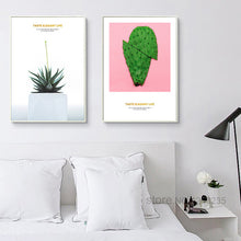 Load image into Gallery viewer, Pink Aloe Vera Cactus Posters And Prints Pot Plant Poster Wall Art Canvas Painting Canvas Pictures For Living Room Unframed
