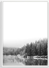 Load image into Gallery viewer, Nordic Black And White Landscape Forest Sea Scenery Posters And Prints Wall Art Canvas Painting Wall Pictures Poster Unframed
