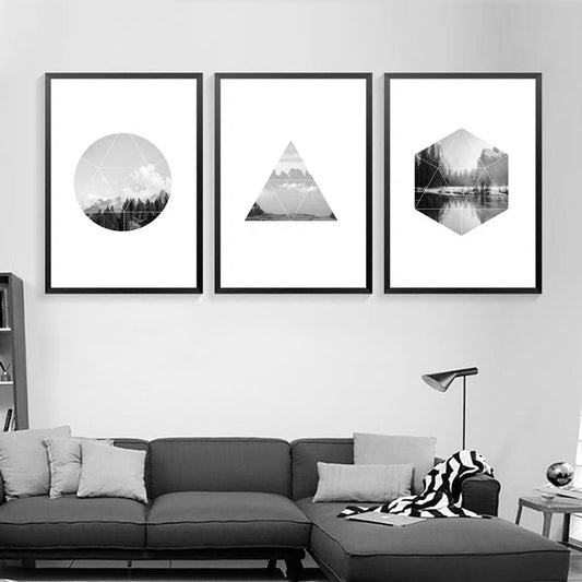 Art Print Paintings Canvas Prints Scenery Posters And Prints Grey Landscape Wall Art Canvas Painting Nordic Poster Unframed