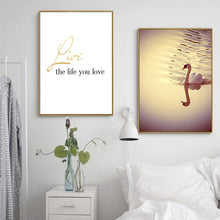 Load image into Gallery viewer, Posters And Prints Nordic Poster Love Canvas Art Wall Pictures For Living Room Swan Poster Wall Art Canvas Painting Unframed
