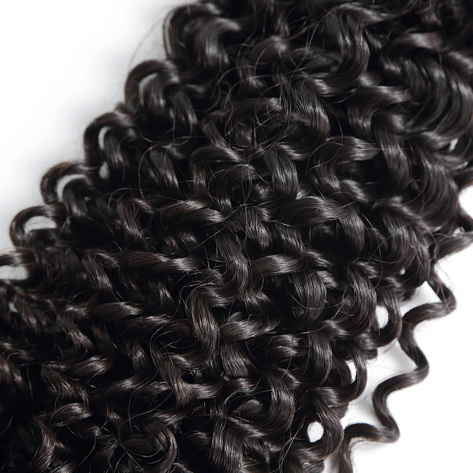 Luvin Malaysian Virgin Kinky Curly Human Hair Weave 4Pcs/Lots 100% Raw Human Hair Bundles Soft Natural Hair Color Free Tangle