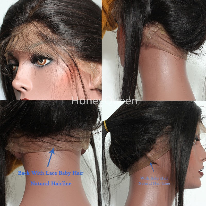 Deep Wave 360 Lace Frontal Wig Pre Plucked With Baby Hair 150% Density Brazilian Lace Front Human Hair Wigs Prosa Remy