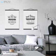Load image into Gallery viewer, Vintage Retro Inspirational Life Quote Typography Wooden Framed Poster Nordic Wall Art Picture Home Decor Canvas Painting Scroll
