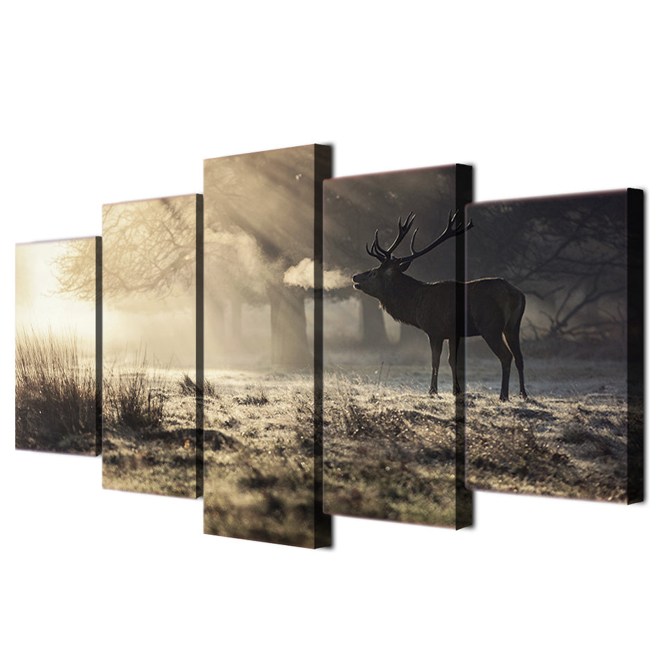 HD Printed Winter deer Painting on canvas room decoration print poster picture canvas Free shipping/tt-2598