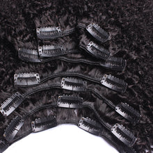 Load image into Gallery viewer, Afro Kinky Curly Hair Clip In Human Hair Extensions 4B 4C 100% Human Natural Hair Clip Ins Brazilian Remy Hair SunnyQueen
