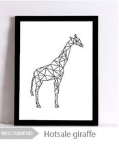 Load image into Gallery viewer, Geometric Giraffe Canvas Art Print Painting Poster, Wall Pictures for Home Decoration, Wall decor FA221-5
