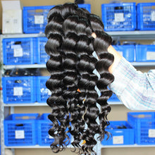 Load image into Gallery viewer, Loose Wave Bundles Virgin Brazilian Hair Weave Bundles 100% Human Hair Bundle Extension Natural Black Prosa Hair Products
