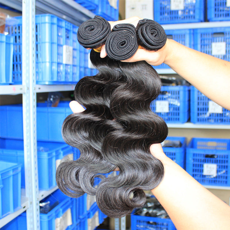 Malaysian Virgin Hair Body Wave Bundles Prosa Hair Products One Piece Natural Color 100% Human Hair Weaving Extensions