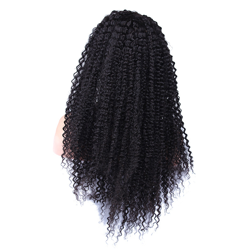 Kinky Curly 360 Lace Frontal Wig Pre Plucked With Baby Hair 180% Density Brazilian Lace Front Human Hair Wigs Prosa Remy