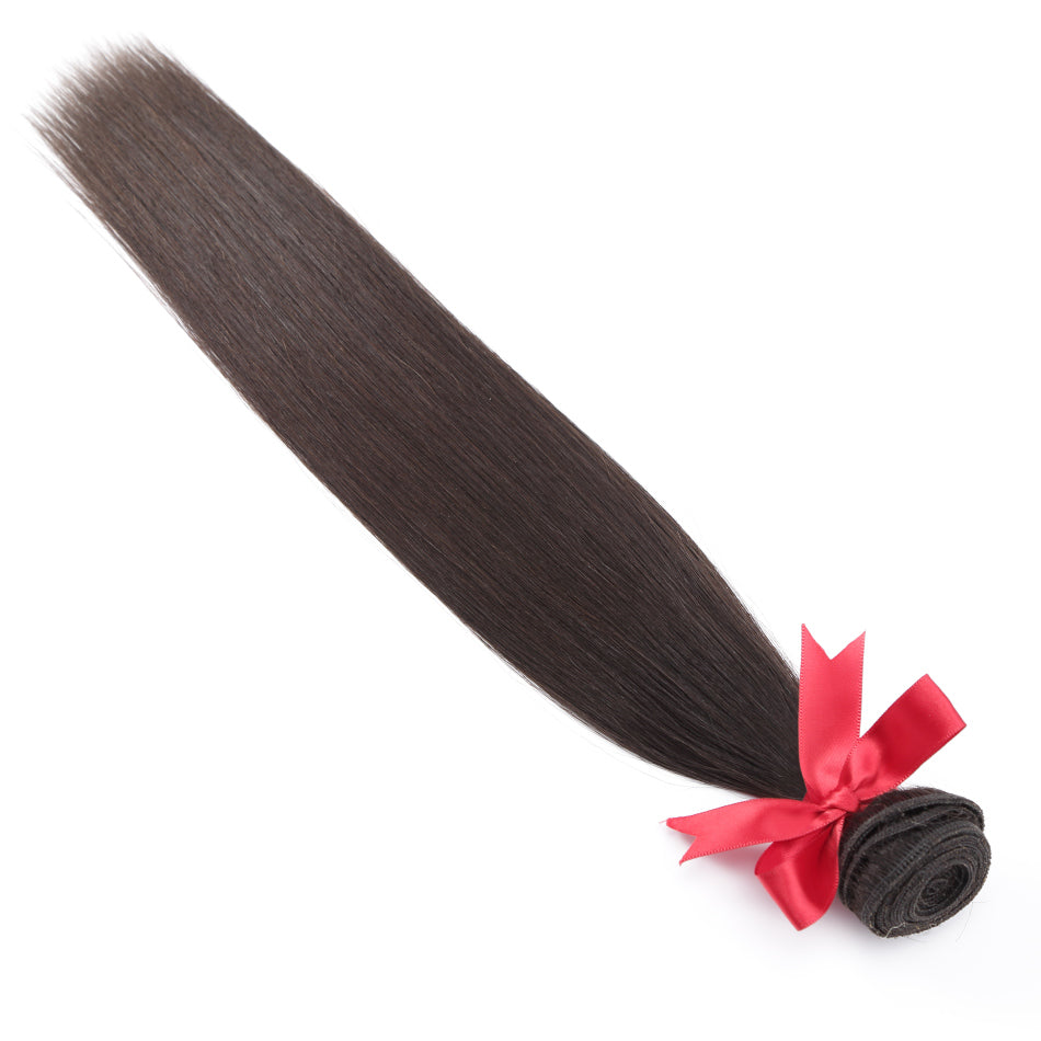 Luvin Raw Indian Hair Bundles Straight Human Virgin Hair Weave 1PC Hair Extensions 12-24inch Natrual Color