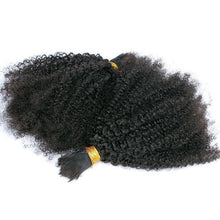 Load image into Gallery viewer, 100% Human Braiding Hair Bulk No Weft 4B 4C Afro Kinky Curly Brazilian Virgin Human Hair For Braiding Prosa Hair Products
