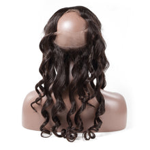 Load image into Gallery viewer, Luvin Hair Loose Wave Human Hair Bundle With Closure Brazilian Hair 3 Bundles With 360 Lace Frontal Pre-Plucked

