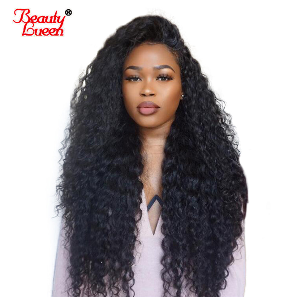 Pre Plucked Lace Front Human Hair Wigs Curly Malaysia Remy Hair 150% Density Lace Front Wig With Baby Hair For Women BeautyLueen