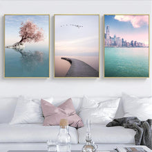 Load image into Gallery viewer, Nordic Decoration Home Wall Art Picture Minimalist Romantic Sea Landscape Posters
