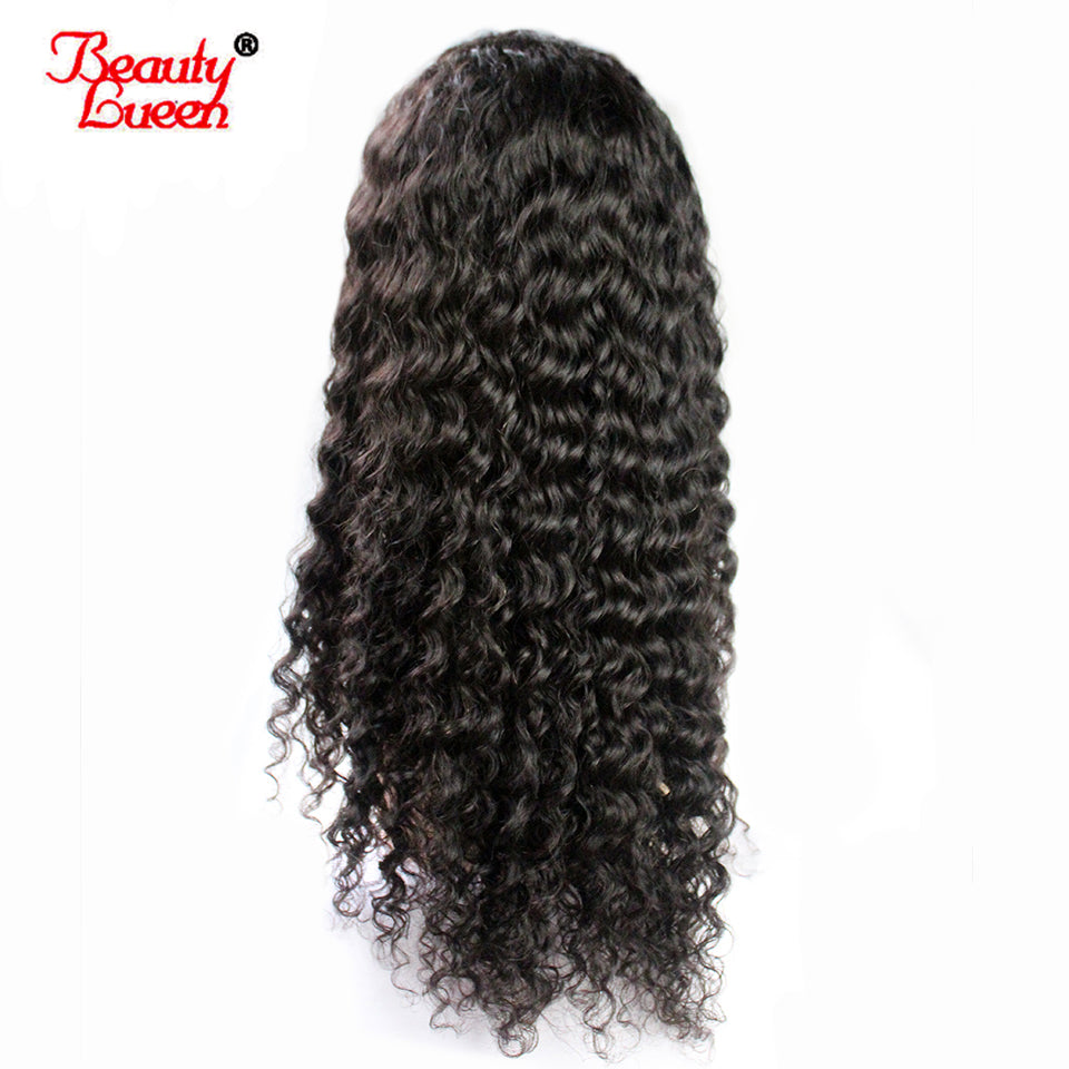360 Lace Frontal Wig Pre Plucked With Baby Hair 150% Density Brazilian Deep Wave Lace Front Human Hair Wigs For Black Women Remy