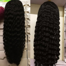 Load image into Gallery viewer, 360 Lace Frontal Wig Pre Plucked With Baby Hair 150% Density Brazilian Deep Wave Lace Front Human Hair Wigs For Black Women Remy
