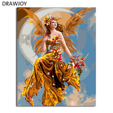Load image into Gallery viewer, DRAWJOY Framed Picture DIY Painting By Numbers Home Decor For Living Room DIY Canvas Oil Painting Wall Art 40*50cm
