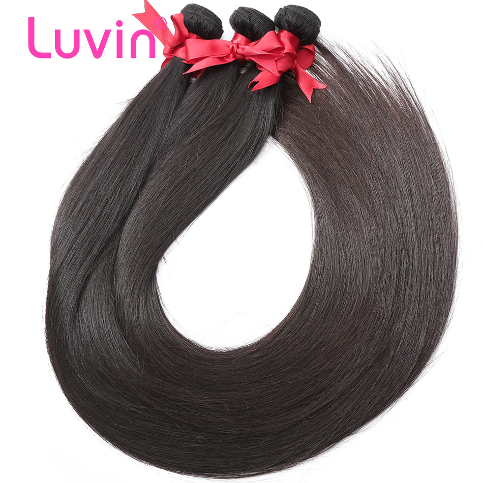 Brazilian Virgin Long Straight Human Hair Weave