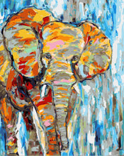Load image into Gallery viewer, DRAWJOY Framed Pictures DIY Oil Painting By Numbers Painting&amp;Calligraphy Home Decoration Wall Art Of Elephant
