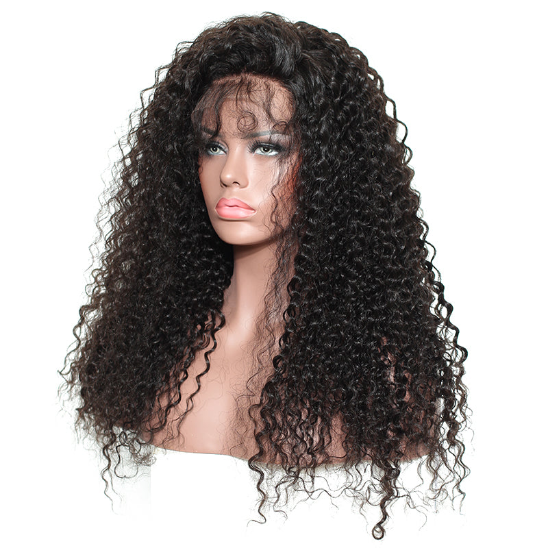 360 Lace Frontal Wig Pre Plucked With Baby Hair 180% Density Brazilian Curly Lace Frontal Human Hair Wigs Prosa Remy