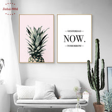Load image into Gallery viewer, Canvas Painting Pineapple Wall Pictures For Living Room Nordic Poster

