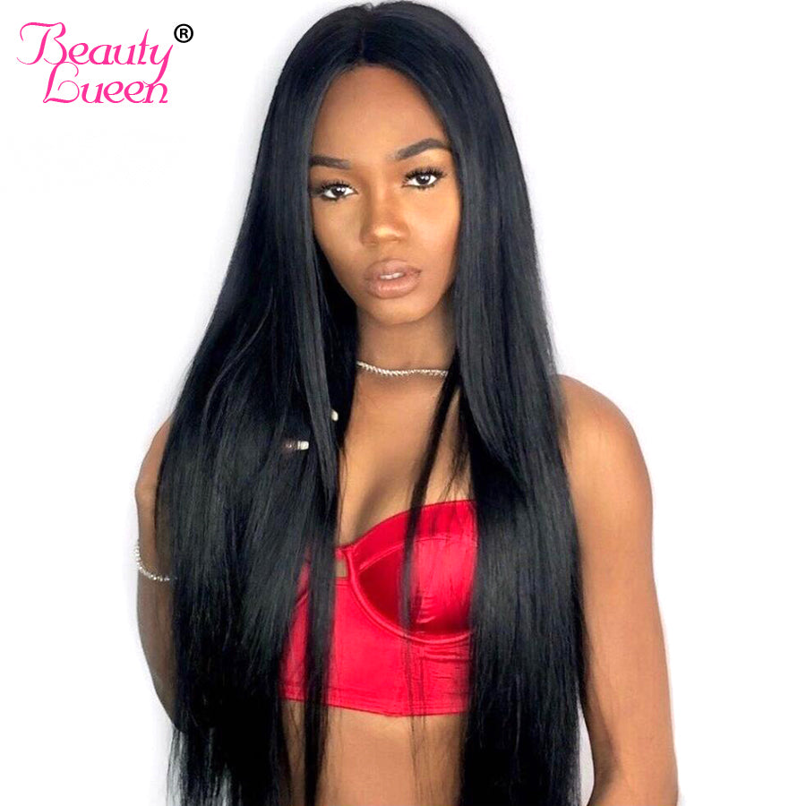 Peruvian Straight Lace Front Wigs Pre Plucked With Baby Hair Remy Lace Front Human Hair Wigs For American African Women