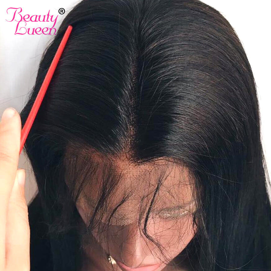 13x4 Ear To Ear Lace Front Human Hair Wigs Pre Plucked 150% Density Remy Indian Straight Lace Frontal Wigs For Women Free Ship