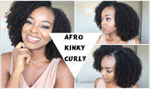 Load image into Gallery viewer, 4B 4C Afro Kinky Curly Hair Brazilian Hair Bundles Deal 100% Human Hair Weave 1 PC Can By 3/4 Bundles Non Remy Hair Extensions
