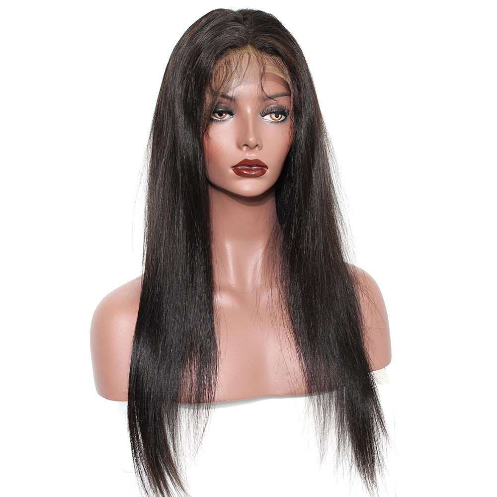 360 Lace Frontal Wig Pre Plucked With Baby Hair Full Ends Silky Straight Lace Front Human Hair Wigs For Women Black Prosa Remy