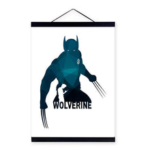 Load image into Gallery viewer, Abstract Geometric Superhero Avengers Movie Pop Posters Nordic Home Decor Scroll Wall Art Picture Wooden Framed Canvas Paintings
